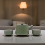 Service à thé Jade — Théière & deux tasses