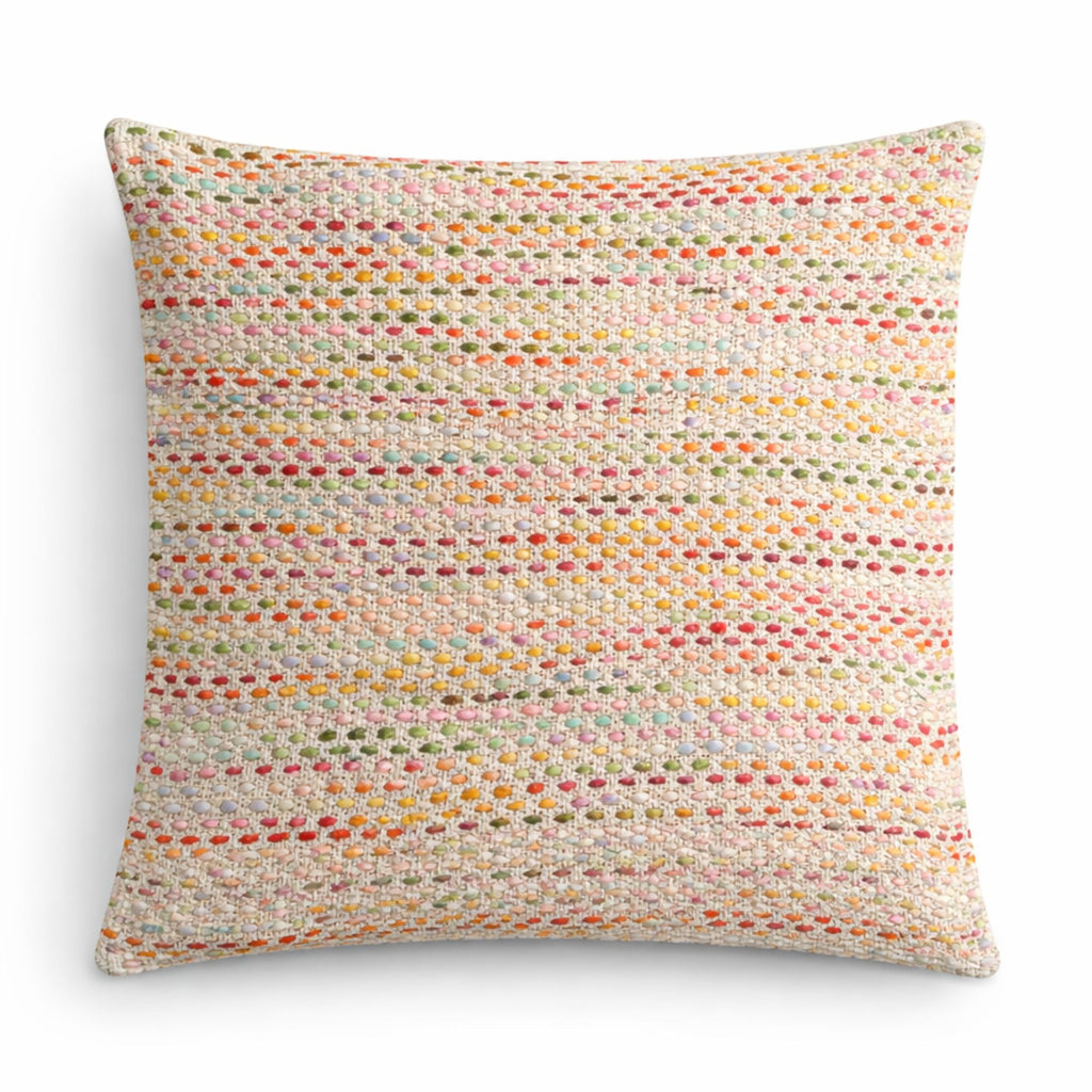 Housse de coussin en coton — Éclats multicolores, 45 × 45 cm
