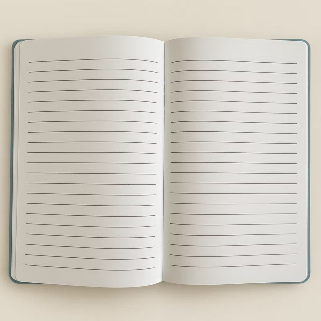 Pages lignées du carnet Nuit libre