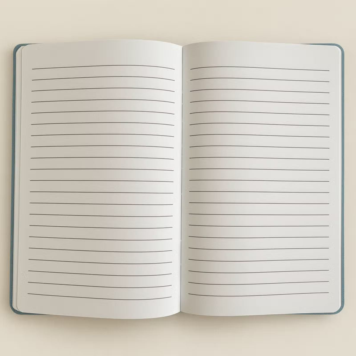 Pages lignées du carnet Nuit libre