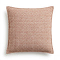 Housse de coussin en coton à petits motifs géométriques bordeaux
