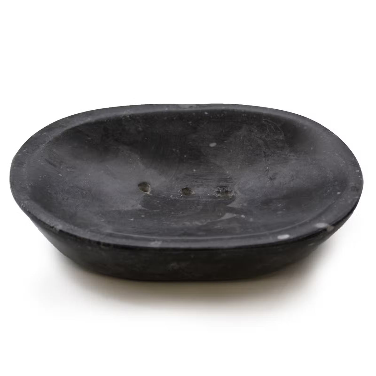 Porte-savon Veines libres en marbre noir naturel — vue 1