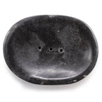 Porte-savon Veines libres en marbre noir naturel — vue 2